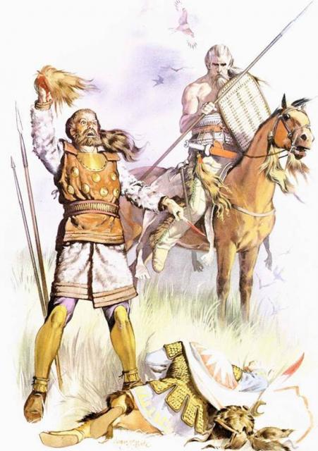 Figure illustration of Scythians